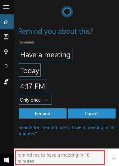 remind me at 10:00 a.m.|How to Create Reminders with Cortana on Windows 10 .